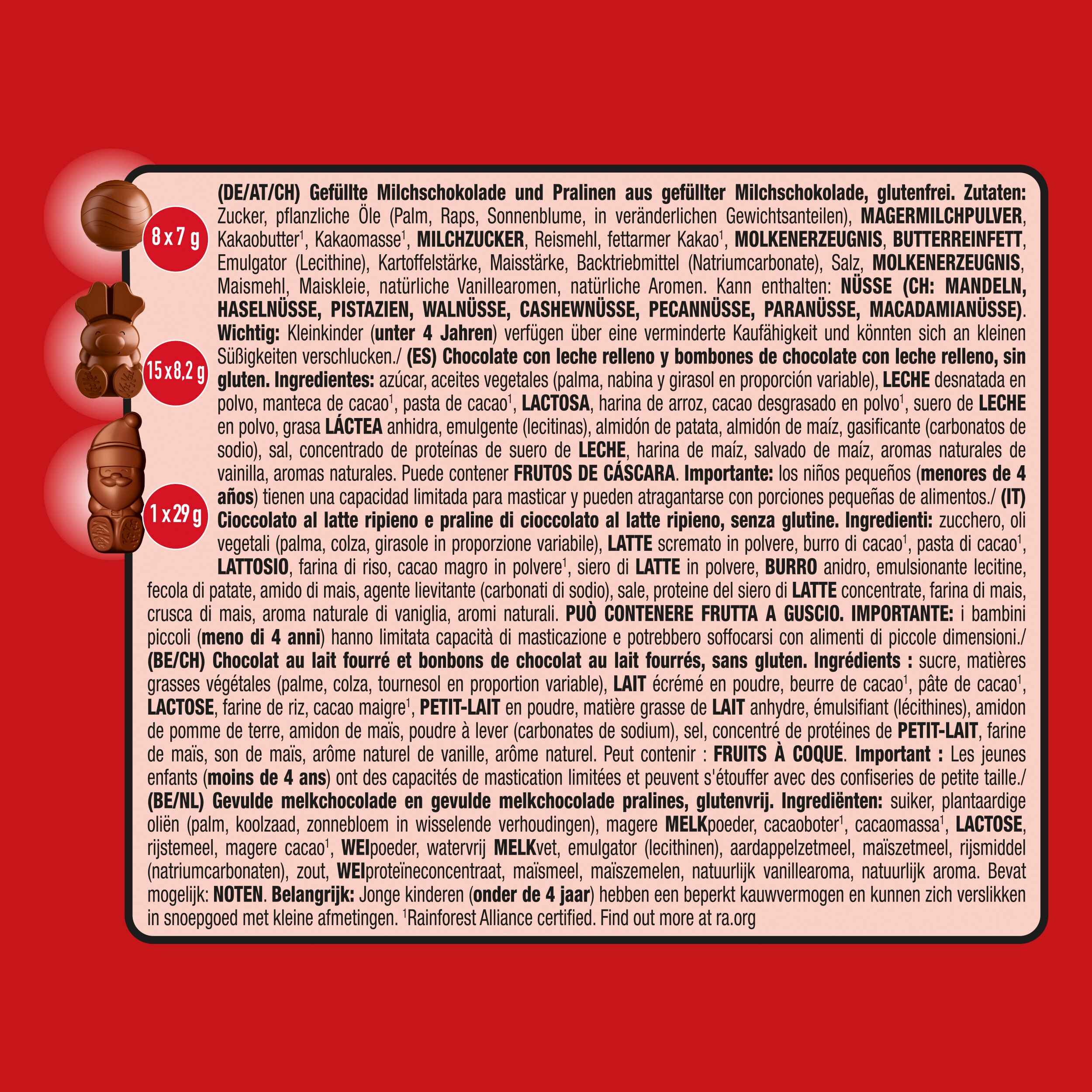 KitKat Adventskalender Nährwerttabelle